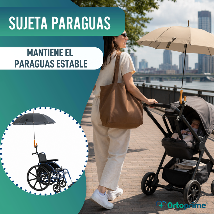Porta Paraguas Universal para Sillas de Ruedas y Andadores
