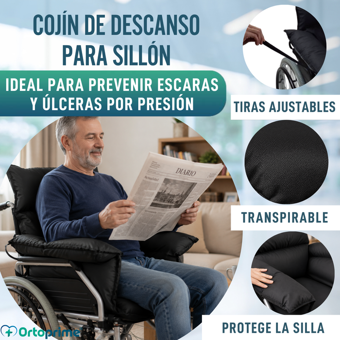 Protector Antiescaras Cojín Silla de Ruedas y Sillón Relax