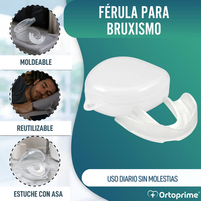 Bruxismo Férula Bucal Moldeable Reutilizable | Con Estuche