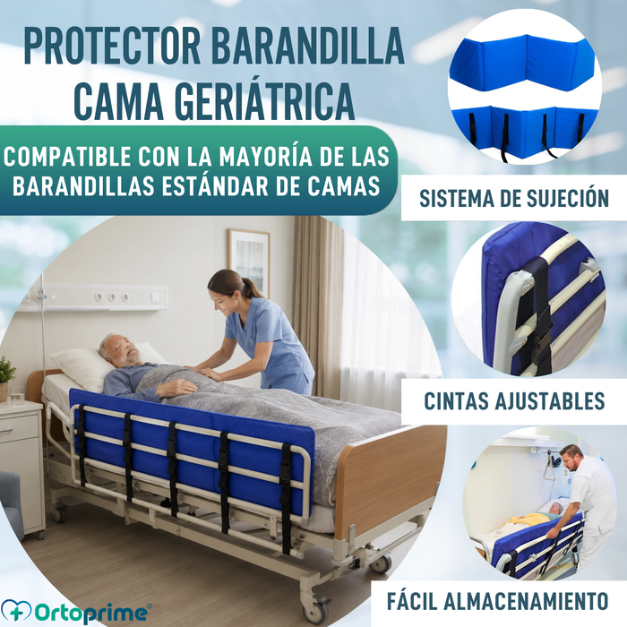 Protector Acolchado de Barandilla Cama Anti-caídas