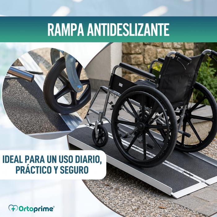 Rampa para Silla de Ruedas Plegable Salvaescaleras Portátil