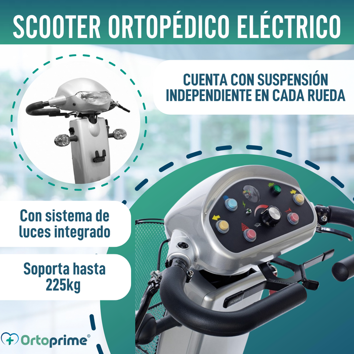 Scooter Eléctrico Minusválido Dúo Cuatro Ruedas Todo Terreno