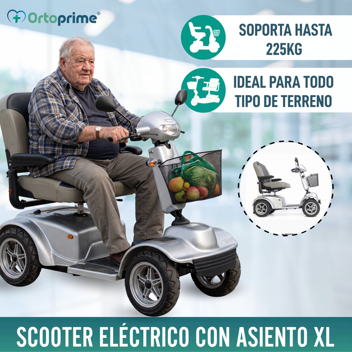 Scooter Eléctrico Minusválido Dúo Cuatro Ruedas Todo Terreno