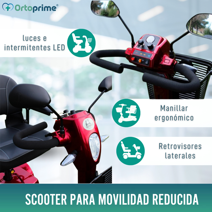 Scooter para Minusválidos Eléctrico | Doble Amortiguación