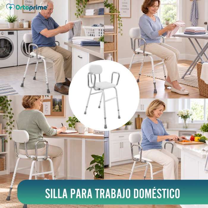 Silla de Apoyo con Reposabrazos | Altura Regulable