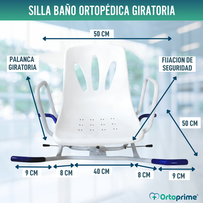 Silla de Bañera Giratoria 360º Confort