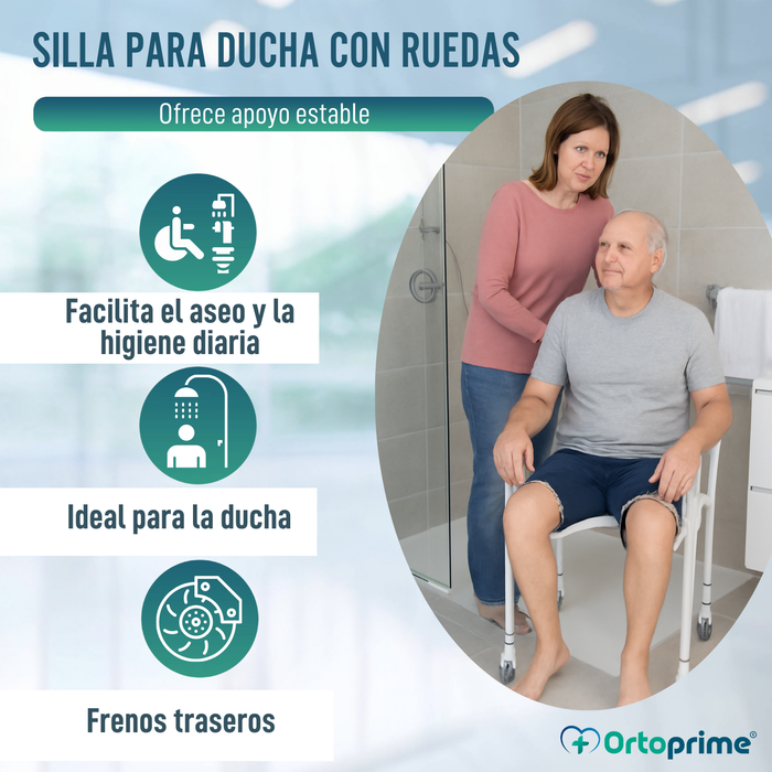 Silla de Ducha en Forma de U | Asiento para Baño Plegable