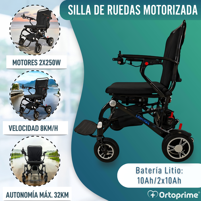 Silla de Ruedas Eléctrica de Alto Rendimiento Transportable