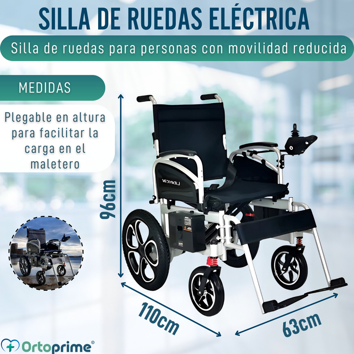Silla Eléctrica de Ruedas Grandes | con Batería de Litio