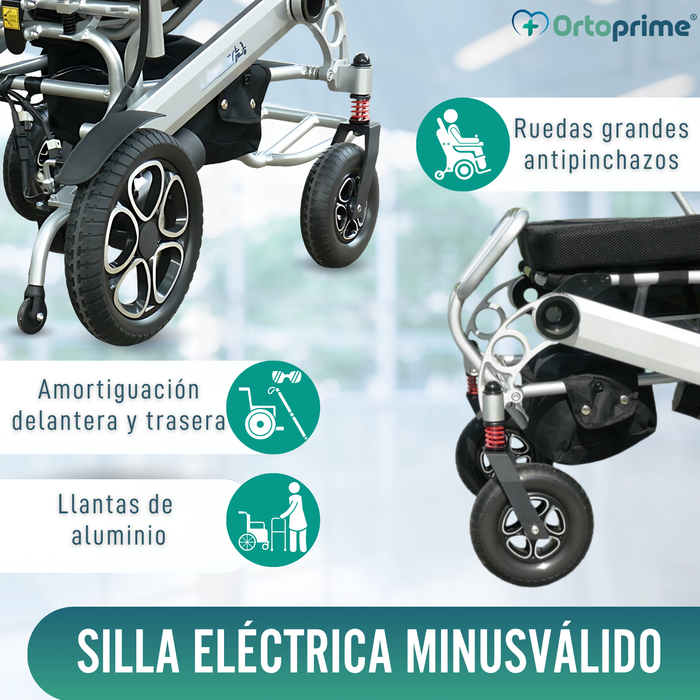 Silla de Ruedas Eléctrica Ultra-Ligera con Batería de Litio