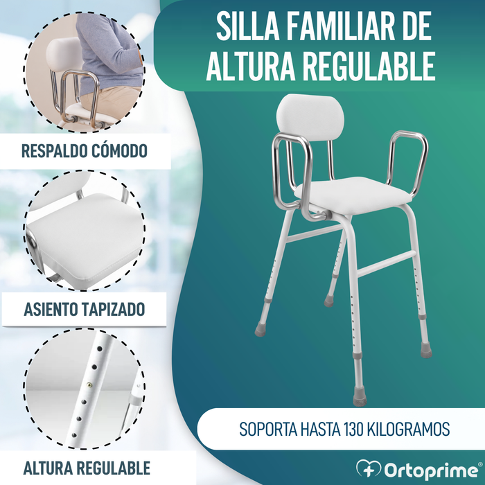 Silla de Apoyo con Reposabrazos | Altura Regulable