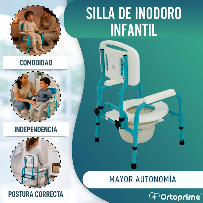 Silla WC Infantil con Reductor | Regulable en Altura