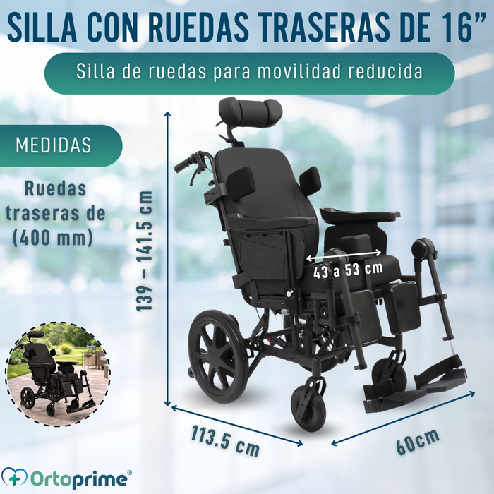 Silla de Ruedas de Posicionamiento Basculante | Anti Úlceras