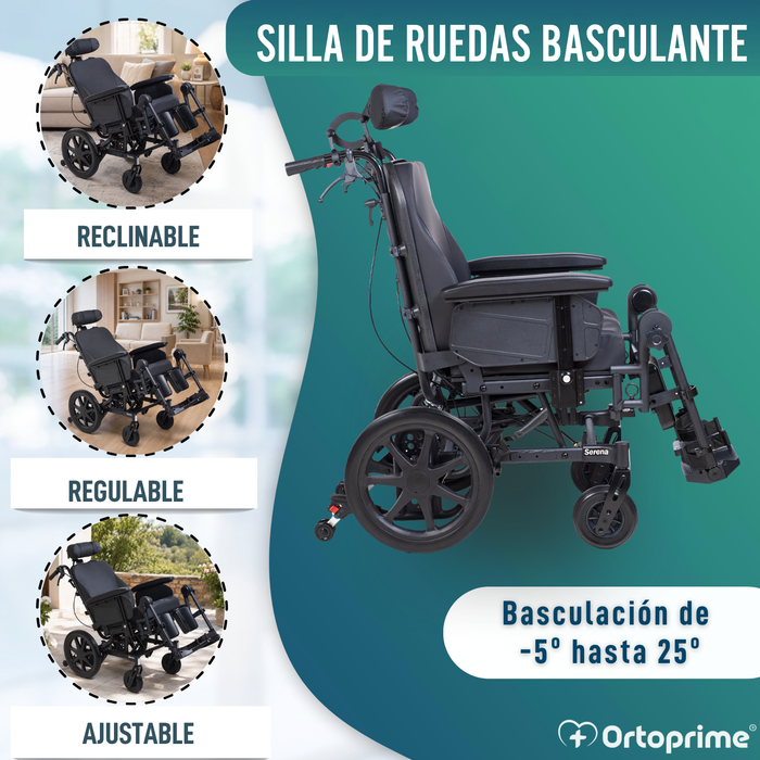 Silla de Ruedas de Posicionamiento Basculante | Anti Úlceras