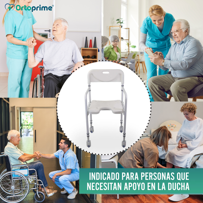Silla de Ducha en Forma de U | Asiento para Baño Plegable