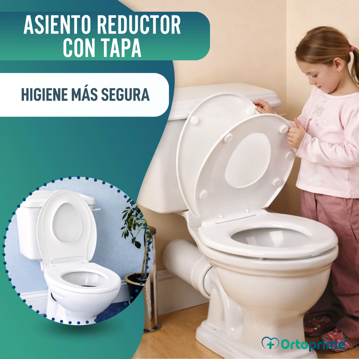 Asiento Reductor WC Infantil con Tapa | Adaptador de Inodoro