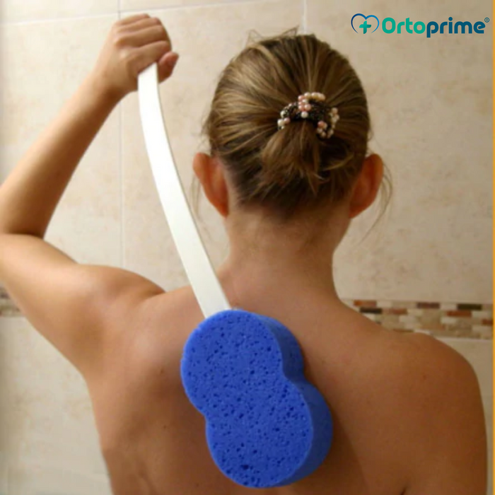 Esponja de Ducha con Mango Flexible | Uso Diario