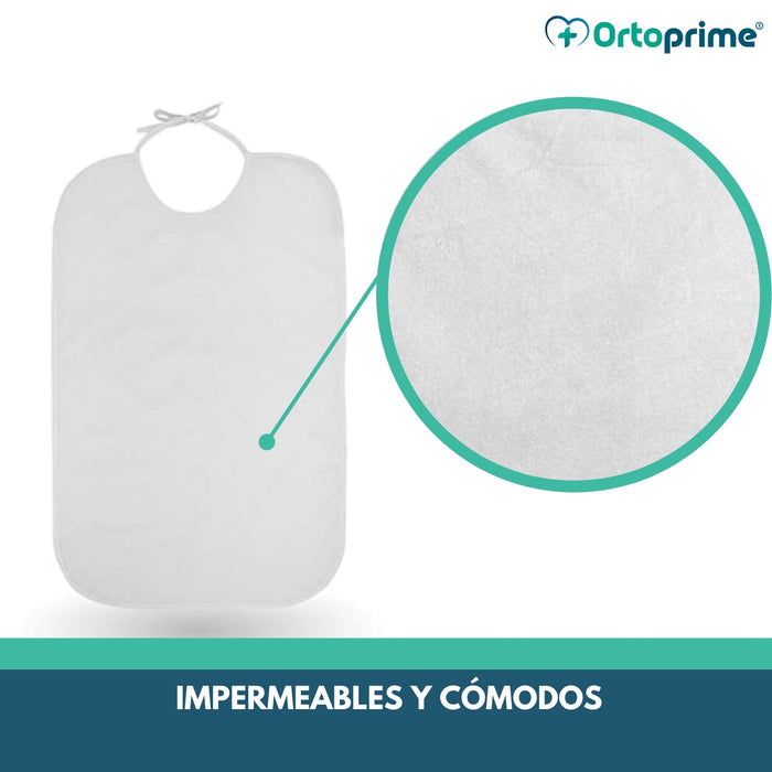 Babero Impermeable - Reutilizable para Adultos Mayores
