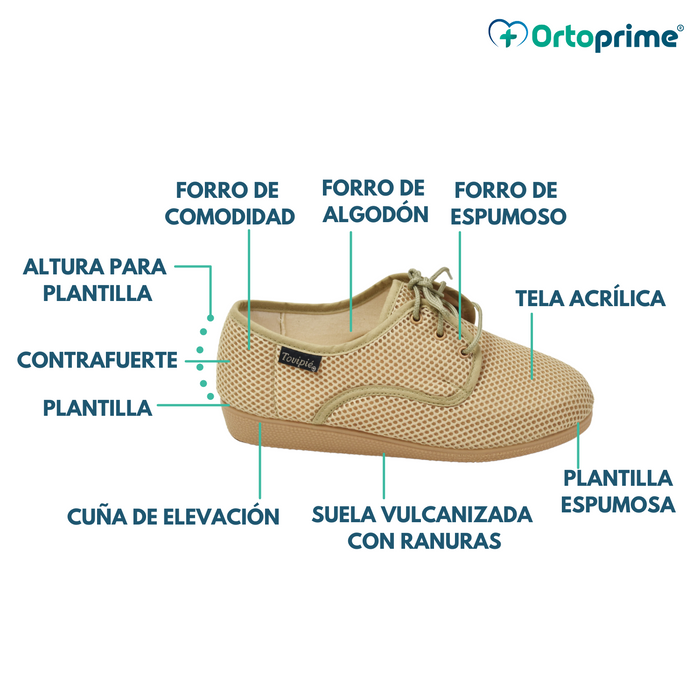 Calzado Confort con Cordones de Señora