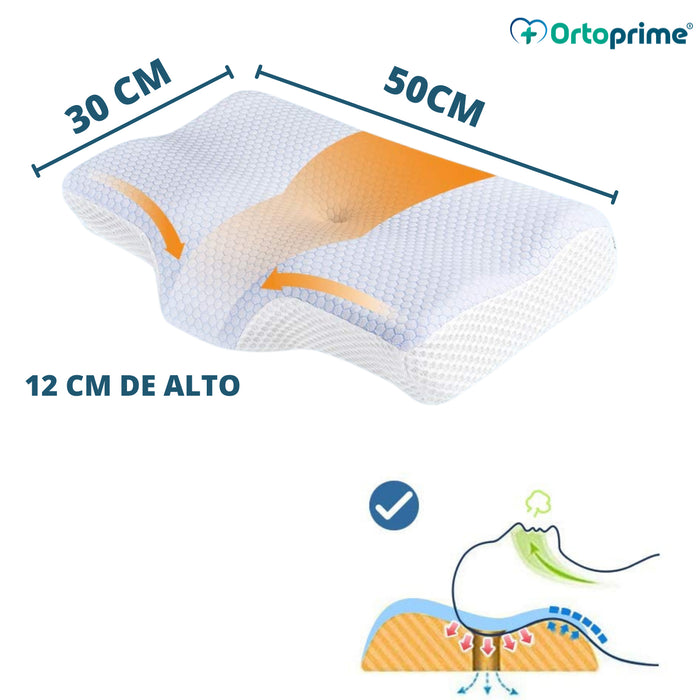 Almohada Cervical Ergonómica Viscoelástica  | Descanso Reparador