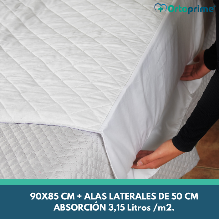 Empapador Absorbente Eco Lavable Cama 90cm 3,15 Litros/m2